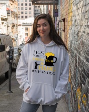 Beer And My Dog Hooded Sweatshirt lifestyle-unisex-hoodie-front-1
