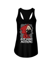 Pug Dog Busy Doing Nothing Ladies Flowy Tank tile