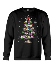 Pug Dog Cute Christmas Tree Gift Crewneck Sweatshirt tile