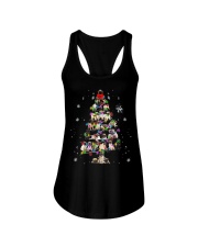 Pug Dog Cute Christmas Tree Gift Ladies Flowy Tank tile