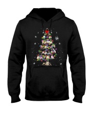 Pug Dog Cute Christmas Tree Gift Hooded Sweatshirt front