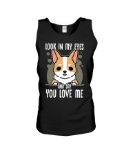 Corgi Dog Look In My Eyes Unisex Tank tile