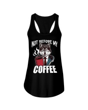 Coffee Not Before My Coffee 9 Ladies Flowy Tank tile