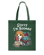 Book Sorry I'm Booked Beagle Dog Tote Bag tile