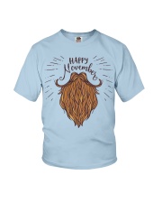 Beard Happy November Youth T-Shirt tile