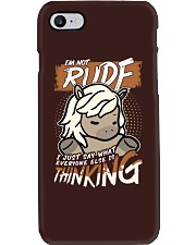 Horse I'm Not Rude Phone Case tile