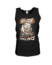 Horse I'm Not Rude Unisex Tank tile