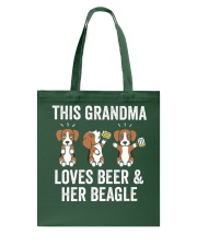 Beagle Dog This Grandma Loves Beer Tote Bag tile