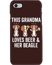 Beagle Dog This Grandma Loves Beer Phone Case tile