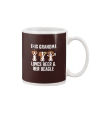 Beagle Dog This Grandma Loves Beer Mug tile
