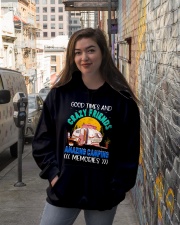 Camping Good Time And Crazy Friends Hooded Sweatshirt lifestyle-unisex-hoodie-front-1