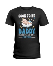 Father Soon To Be Daddy Slim Ladies T-Shirt tile