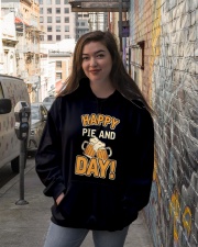 Beer Happy Pie And Beer Day Hooded Sweatshirt lifestyle-unisex-hoodie-front-1