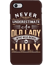 July Never Underestimate An Old Lady Phone Case tile