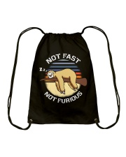 Sloth Not Fast Not Furious Funny Sloth Gift Drawstring Bag tile