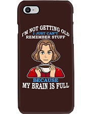 Coffee My Brain Is Full Phone Case tile