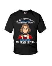 Coffee My Brain Is Full Youth T-Shirt tile