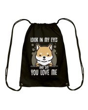 Shiba Inu Dog Look In My Eyes Drawstring Bag tile