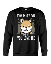 Shiba Inu Dog Look In My Eyes Crewneck Sweatshirt tile