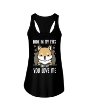 Shiba Inu Dog Look In My Eyes Ladies Flowy Tank tile