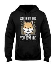 Shiba Inu Dog Look In My Eyes Hooded Sweatshirt front