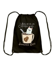 Samoyed Dog I Believe In Coffee And Samoyed Dog Drawstring Bag tile