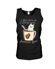 Samoyed Dog I Believe In Coffee And Samoyed Dog Unisex Tank tile