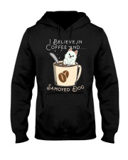 Samoyed Dog I Believe In Coffee And Samoyed Dog Hooded Sweatshirt front
