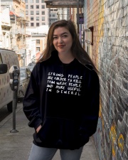 Gym Strong People Are Harder To Kill Hooded Sweatshirt lifestyle-unisex-hoodie-front-1