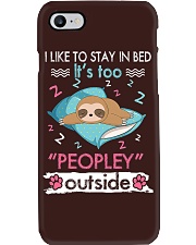 Sloth I Like To Stay In Bed 3 Phone Case tile