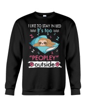 Sloth I Like To Stay In Bed 3 Crewneck Sweatshirt tile