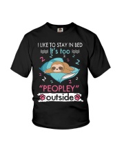 Sloth I Like To Stay In Bed 3 Youth T-Shirt tile