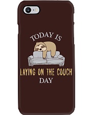 Sloth Today IS Laying On The Couch Day Phone Case tile