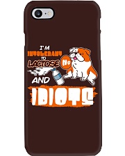 Bulldog Dog I'm Intolerant To Lactose And Idiots Phone Case tile