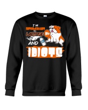 Bulldog Dog I'm Intolerant To Lactose And Idiots Crewneck Sweatshirt tile