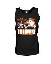 Bulldog Dog I'm Intolerant To Lactose And Idiots Unisex Tank tile