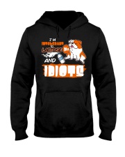 Bulldog Dog I'm Intolerant To Lactose And Idiots Hooded Sweatshirt front