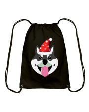 Husky Dog Cute Husky Dog Face Drawstring Bag tile
