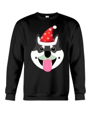 Husky Dog Cute Husky Dog Face Crewneck Sweatshirt tile