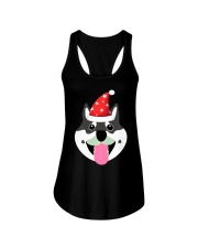 Husky Dog Cute Husky Dog Face Ladies Flowy Tank tile