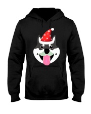Husky Dog Cute Husky Dog Face Hooded Sweatshirt front