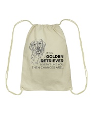 Golden Retriever Dog Doesn't Like You Drawstring Bag tile