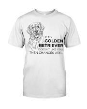 Golden Retriever Dog Doesn't Like You Classic T-Shirt tile