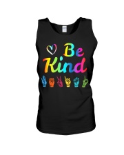 Teacher Sign Language Nonverbal Teacher Unisex Tank tile