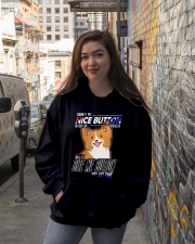 Corgi Dog My Nice Button Hooded Sweatshirt lifestyle-unisex-hoodie-front-1