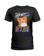 Corgi Dog My Nice Button Ladies T-Shirt tile