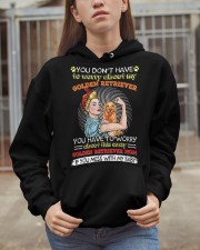 Golden Retriever Dog Crazy Golden Retriever Mom Hooded Sweatshirt apparel-hooded-sweatshirt-lifestyle-07