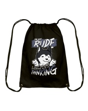 Husky Dog I'm Not Rude Drawstring Bag tile