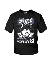 Husky Dog I'm Not Rude Youth T-Shirt tile