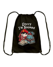 Firefighter Sorry I'm Booked Drawstring Bag tile